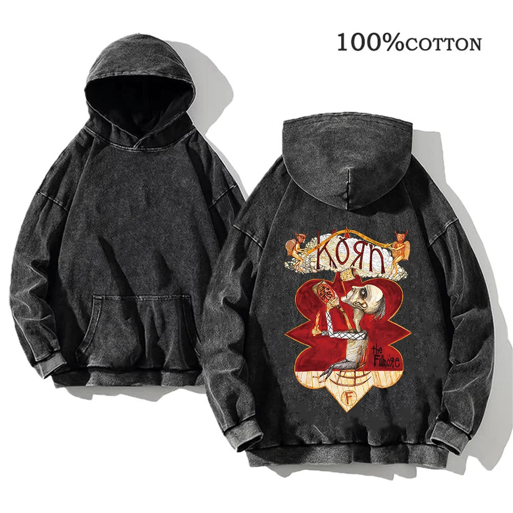 Korn hoodie for casual streetwear