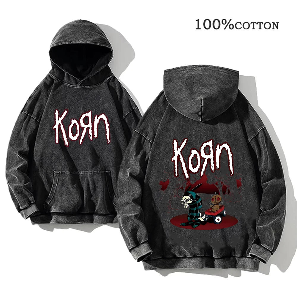 Korn hoodie for skater fashion
