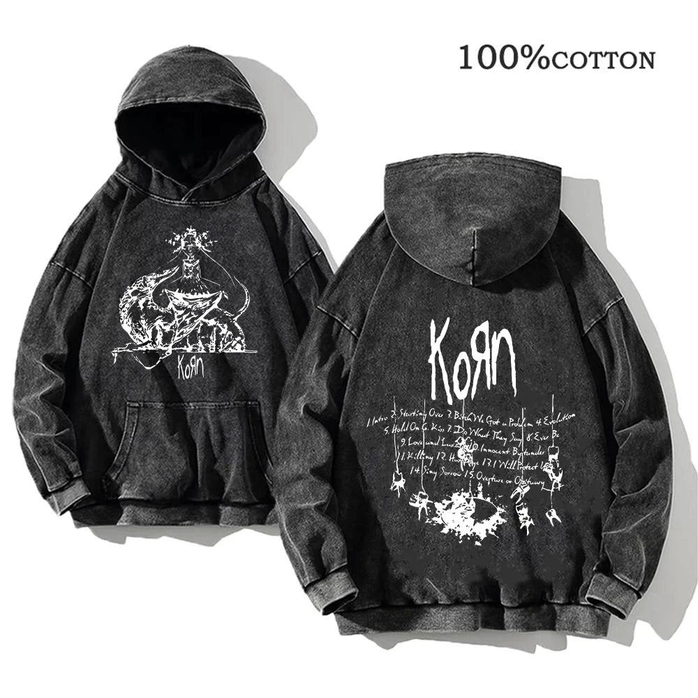 Korn hoodie with gothic vibes