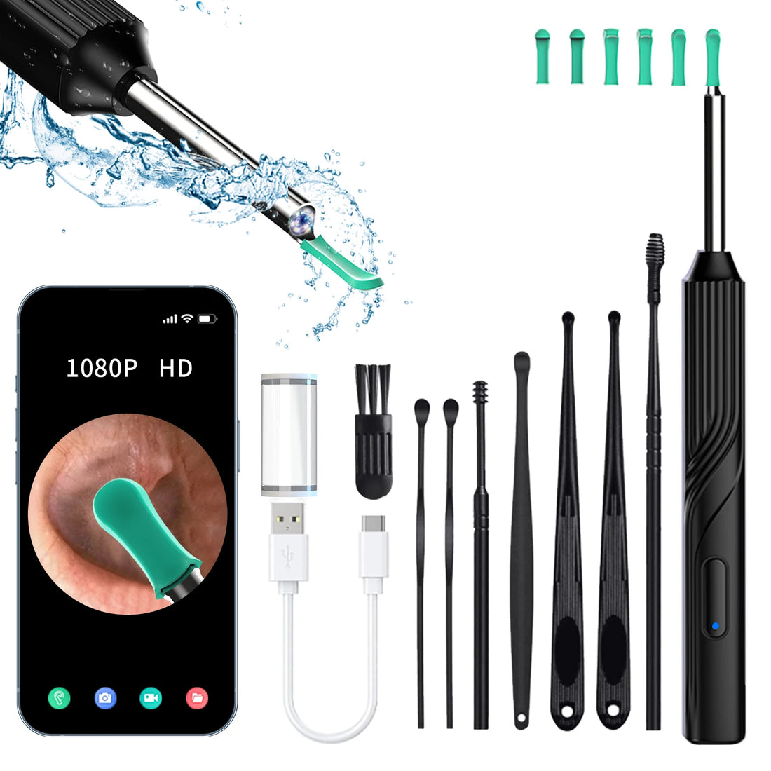 Earwax remover with camera