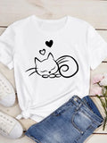 cat lover t-shirt women