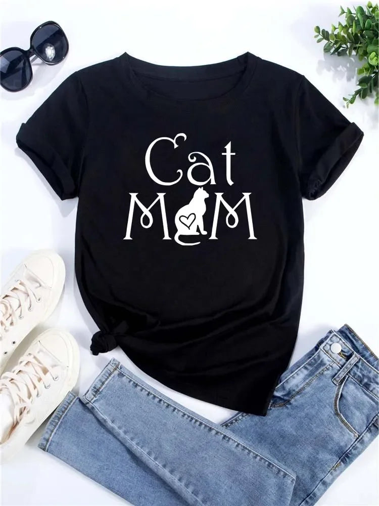 cute cat t-shirt for casual days