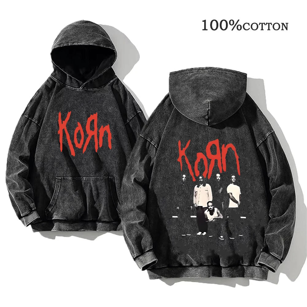 dark streetwear Korn hoodie