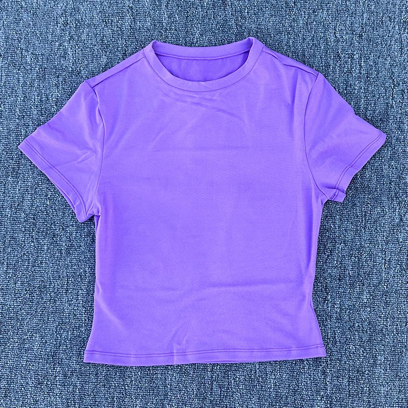 flexible yoga top with quick-dry fabric