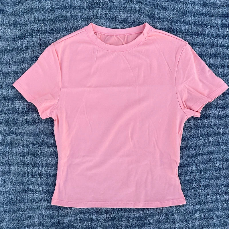 seamless workout t-shirt women