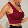 sleek yoga tank with low-back cut