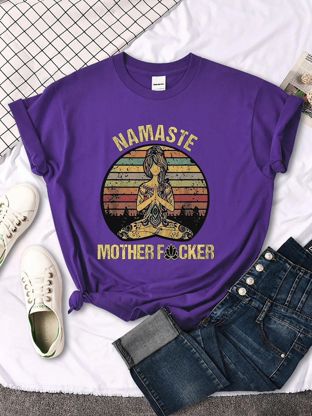 women’s Namaste crop top